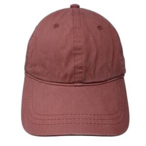 Universal Thread Slideback Baseball Cap Red One Size Adjustable Blank 6 Panel